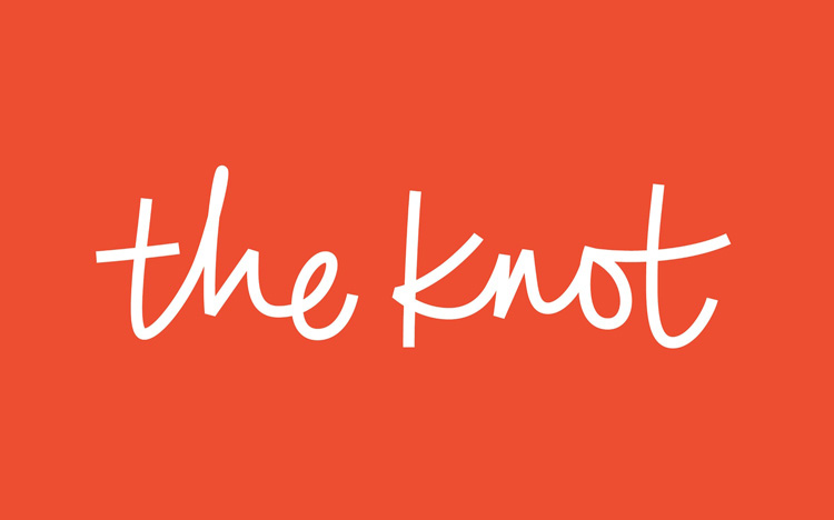 TheKnot婚禮策劃服務公司品牌形象升級改造案例，方案涉及廣告語和logo設計 