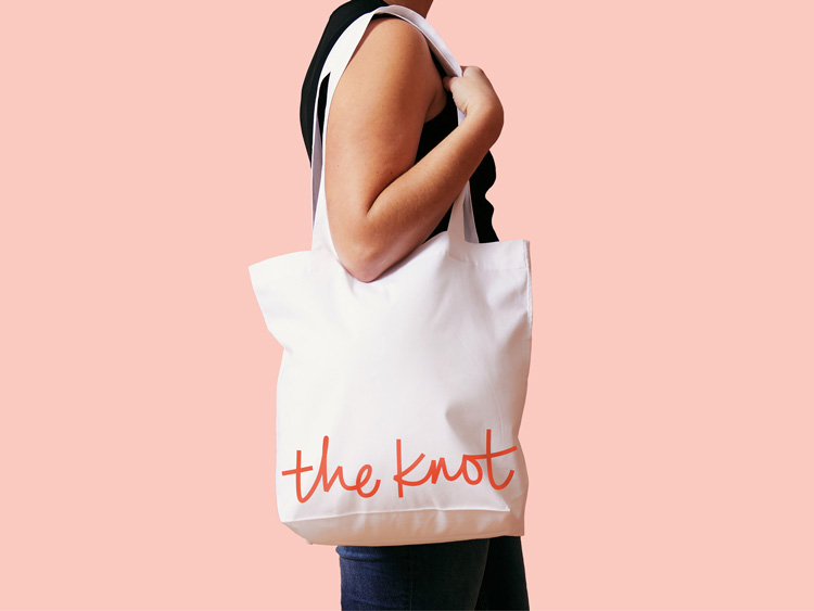 TheKnot婚禮策劃服務公司品牌形象升級改造案例，方案涉及廣告語和logo設計 